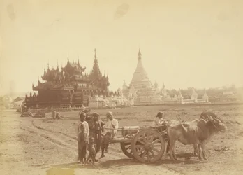 Pagode und Kyaung, gebaut vom Hauptmann der Leibwache von König Thibaw Min