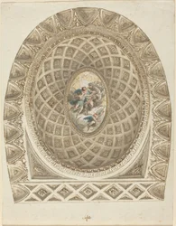 Eine Kassettendecke mit Apollo und Phaeton