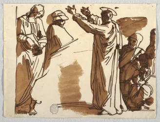 Cartoons vom Tod des Ananias und St. Paul, nach Raphael