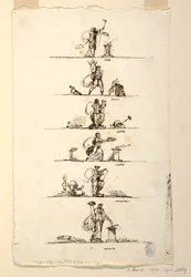 Sechs antike Götter und Göttinnen