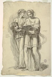 Thalia, Muse der Komödie und Kalliope, Muse der epischen Dichtung