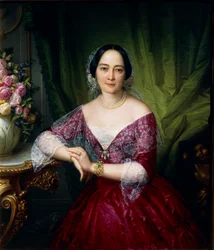 Porträt von Anne Opulich, von Felice Schiavoni