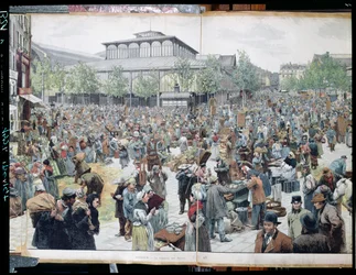 Ansicht von Les Halles, 1885