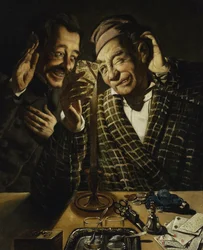 Spieler bei Kerzenlicht