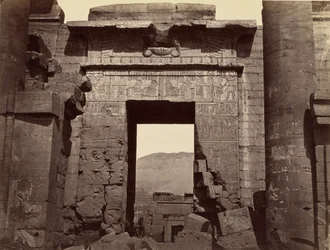 Details des Tempeltors, Medinet Habu