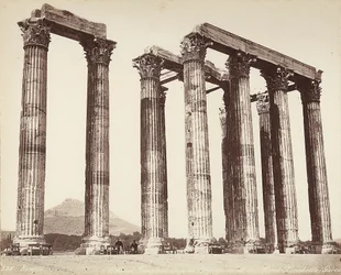 Das Olympeion oder der Tempel des Olympischen Zeus auf der Akropolis, Athen