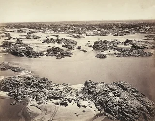 Der erste Katarakt des Nils, aufgenommen in Philae, Ägypten
