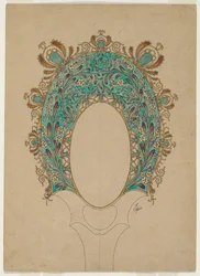 Entwürfe für einen Handspiegel, um 1900-1902