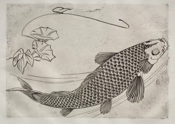 Tafelservice Rousseau: Großer Fisch im japanischen Stil Nr. 19, 1866