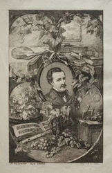 Frontispiz für Neue Werke von Champfleury, Die Freunde der Natur: Porträt von Champfleury, 1859