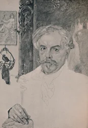 Porträt von Edmund De Goncourt