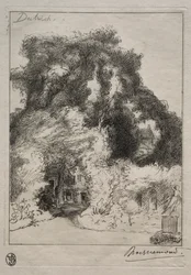 Der Garten des Gasthofs in Dulwich, um 1870