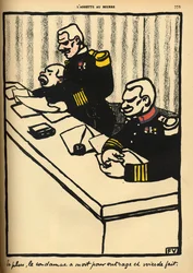 Ein Militärgericht spricht ein Todesurteil aus, aus 