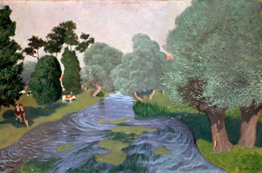 Landschaft in der Normandie, Arques-la-Bataille, 1903