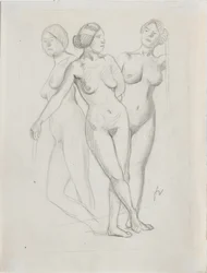 Drei Grazien, Studie