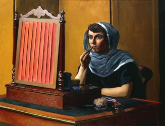 Junge Frau, die Lippenstift aufträgt; Jeune Femme se Mettant du Rouge à Lèvres, 1925