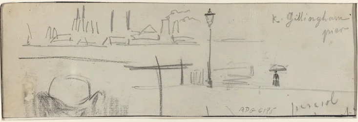 Gillingham Pier, London [verso], ca. 1884