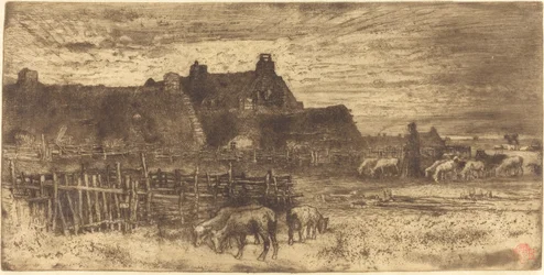 Die Schäfereien, Sonnenuntergang (Pastorale Szene, Sonnenuntergang)