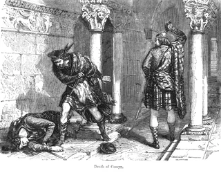 Der Tod von John Comyn, dem Jüngeren (gest. 1306)