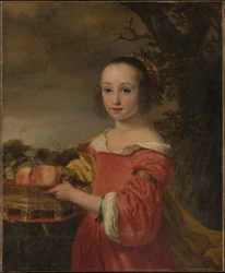 Petronella Elias (1648–1667) mit einem Korb voller Früchte
