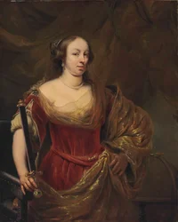 Porträt von Marie Louise Gonzaga, Königin von Polen, 1611-1667