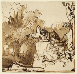Der Engel erscheint Hagar und Ismael