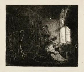 Die Familie in einem Zimmer