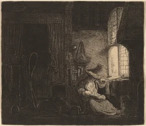 Die Familie im Zimmer