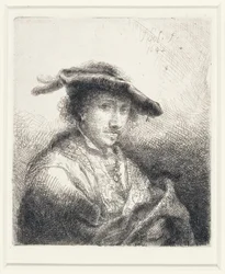 Junger Mann mit Federhut, 1642
