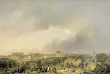 Die Zitadelle von Antwerpen kurz nach der Belagerung vom 19. November bis 23. Dezember 1832 und der Kapitulation der niederländischen Garnison an die Franzosen