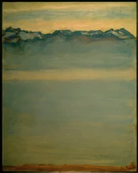 Genfer See mit den Savoyer Alpen