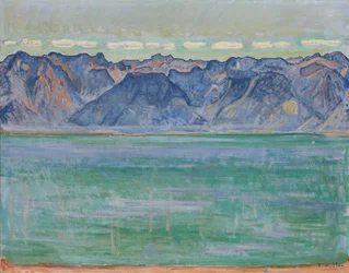 Genfersee mit den Savoyer Alpen, ca. 1905