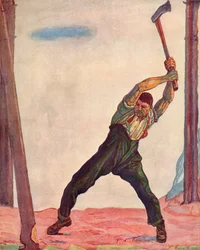 Der Holzfäller, 1910