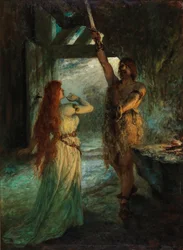 Die Walküre, 1. Akt: Sieglinde und ihr Bruder Siegmund