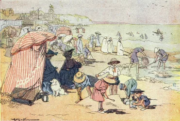 Am Strand, in Imagier de l