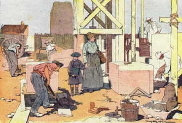 Der Maurer, aus "Bilderbuch der Kindheit", um 1900