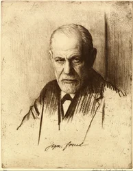 Porträt von Sigmund Freud 1856-1939, 1926