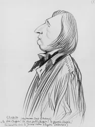 Karikatur von Frederic Chopin 