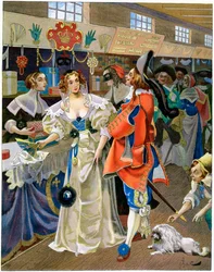 Les Galeries de Bois während der Herrschaft von Ludwig XIII., 17. Jahrhundert, ca. 1870-1950