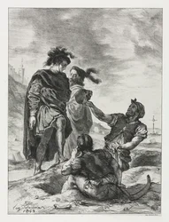 Hamlet: Hamlet und Horatio mit den Totengräbern, 1843