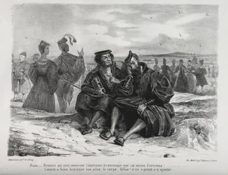 Illustrationen für Faust: Faust und Wagner, 1828