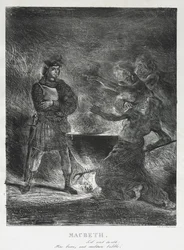 Macbeth konsultiert die Hexen, 1825