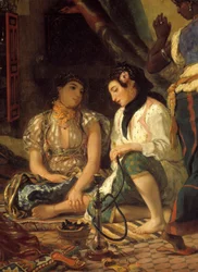 Die Frauen von Algier in ihrem Apartment (Detail)