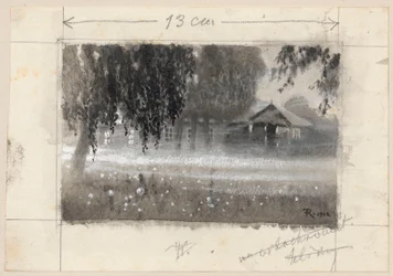 "Borejkowszczyzna im Morgengrauen" - Illustration zu einem Artikel von J. Obst