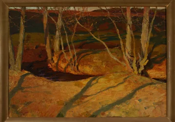 Herbstlandschaft bei Sonnenuntergang