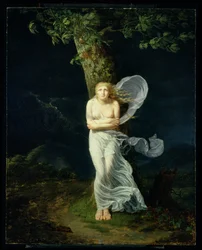 Junge Frau von einem Sturm überrascht, 1799