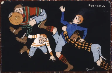Fußball, frühes 20. Jahrhundert (Illustration)