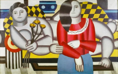 Frau, Blumen haltend