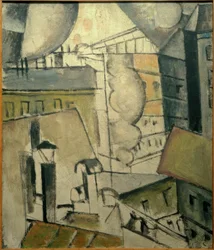 Rauch über den Dächern, 1911