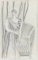 Studie für das Porträt von Madame D - Mrs Chester Dale
